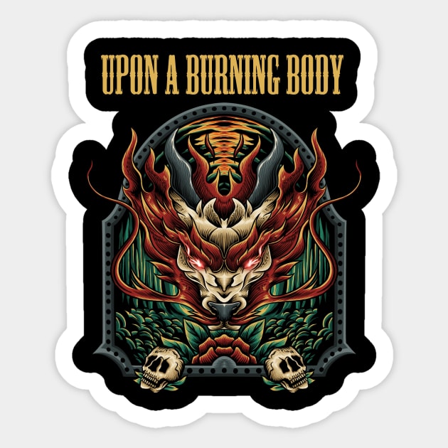 UPON A BURNING BODY BAND Sticker by MrtimDraws